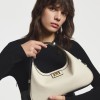 Women's crescent moon bag handbag